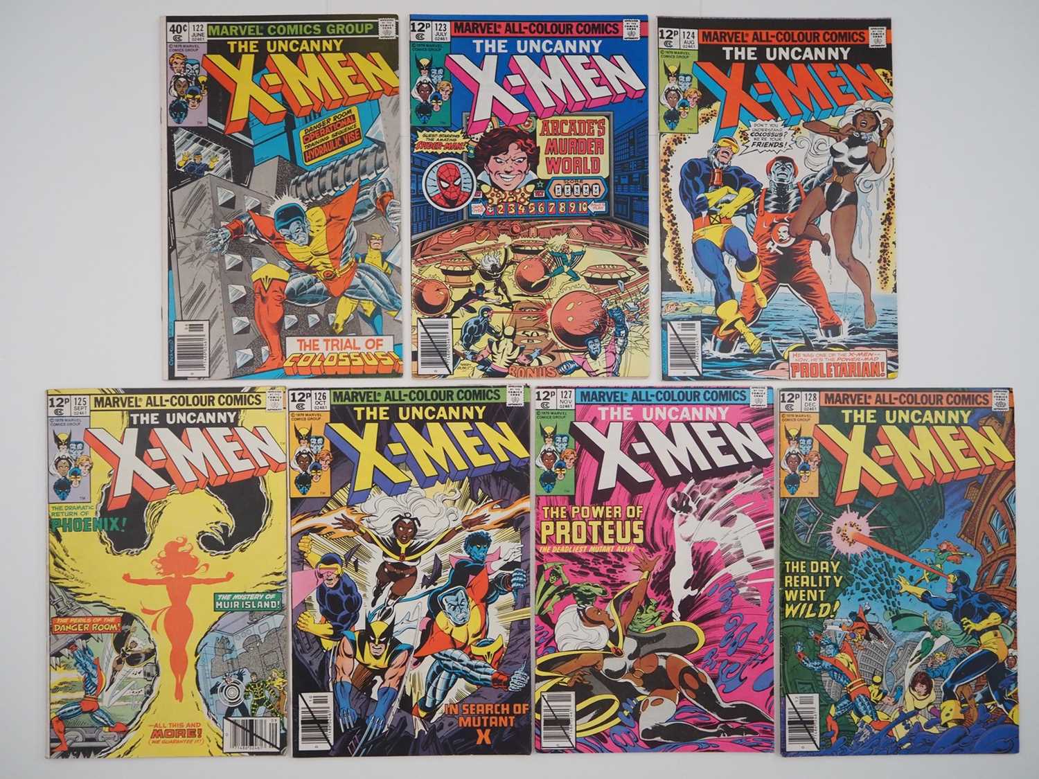 Lot 40 - UNCANNY X-MEN #122, 123, 124, 125, 126, 127,...