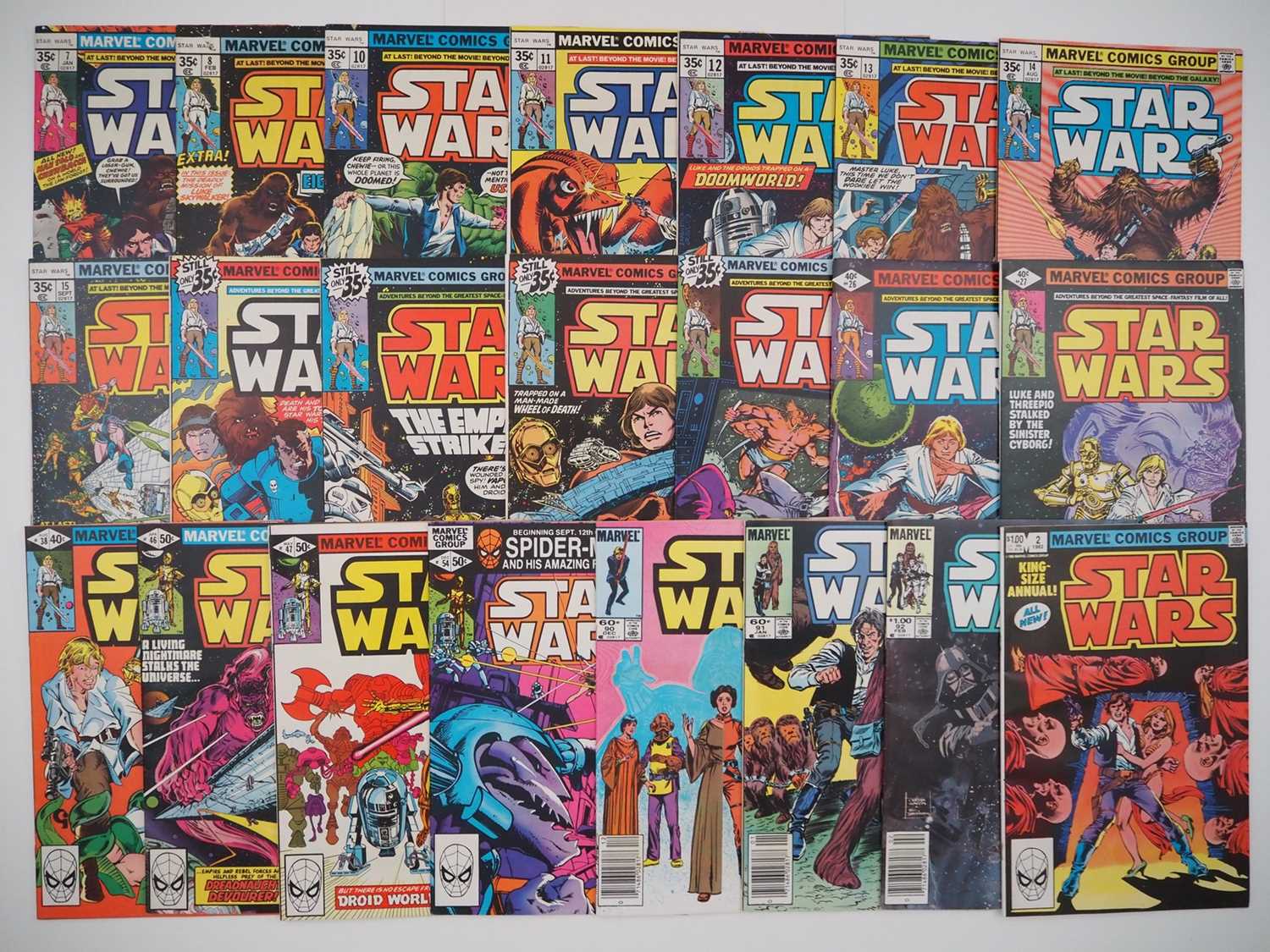 Lot 43 - STAR WARS #7-8, 10-16, 18-20, 26-27, 38, 46-47,...