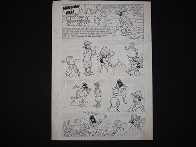 Lot 79 - ORIGINAL PAGE OF MORECAMBE AND WISE COMIC ART -...