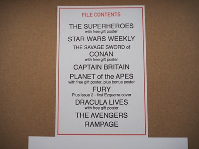 Lot 84 - MARVEL UK FIRST ISSUE FILE COPIES (10 in Lot) -...