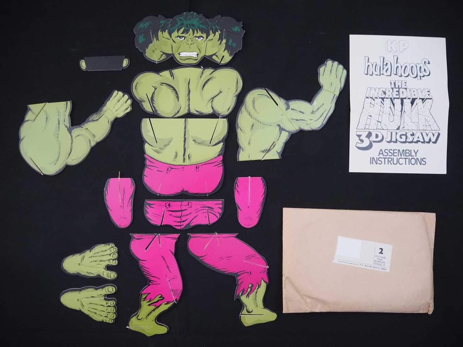 Lot 87 - MAILAWAY INCREDIBLE HULK 3D JIGSAW (1979) -...