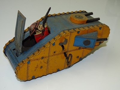 Lot 119 - VINTAGE TOYS: A rare LOUIS MARX WW1 style...