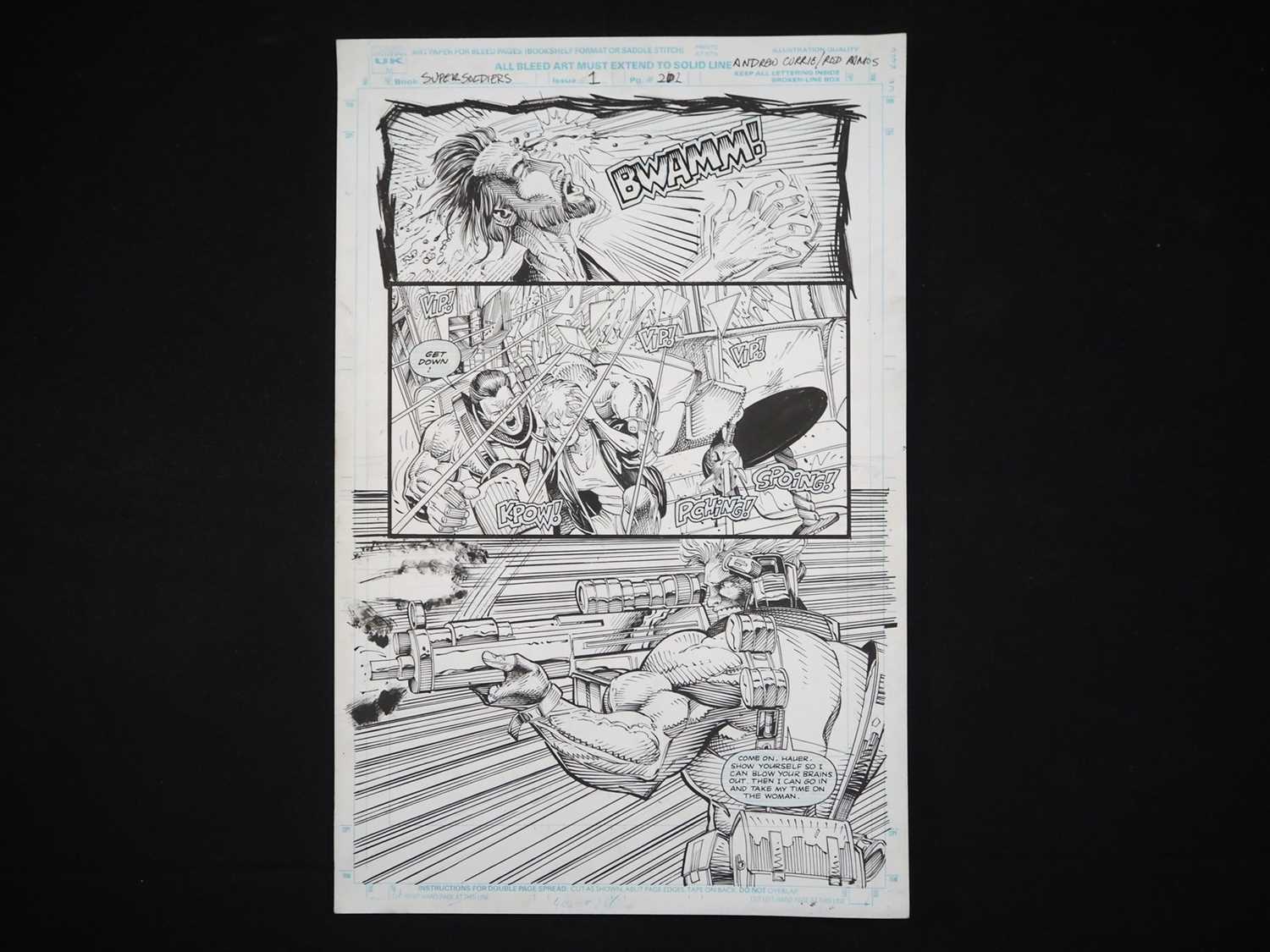 Lot 103 - ORIGINAL ART PAGE FOR ISSUE #1 OF MARVEL UK'S...