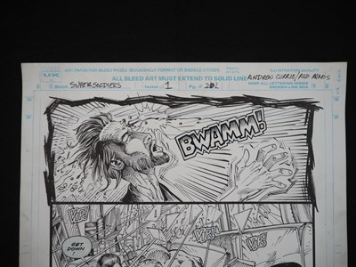 Lot 103 - ORIGINAL ART PAGE FOR ISSUE #1 OF MARVEL UK'S...