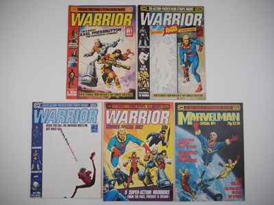 Lot 123 - WARRIOR MAGAZINE #1, 2, 3, 4 + MARVELMAN...