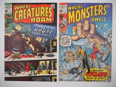 Lot 183 - WHERE CREATURES ROAM #1 & WHERE MONSTERS DWELL...