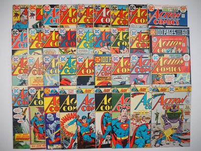 Lot 199 - ACTION COMICS #420 to 455 (36 in Lot) -...