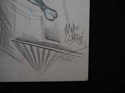Lot 200 - MIKE COLLINS - BATMAN & ROBIN ORIGINAL SKETCH -...