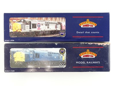 Lot 326 - A pair of BACHMANN class 37 diesel locomotives...