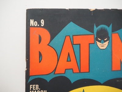 Lot 394 - BATMAN #9 (1942 - DC) - Iconic cover art by...