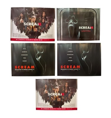 Lot 321 - SCREAM V (2022) A pair of UK quad teaser film...