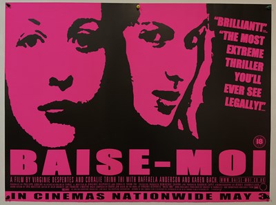 Lot 246 - BAISE-MOI (2000) UK quad film poster from the...