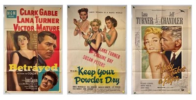 Lot 150 - A trio of US one sheet film posters for Lana...