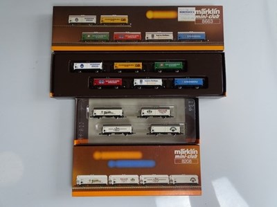 Lot 163 - Z GAUGE MODEL RAILWAYS: A pair of MARKLIN...