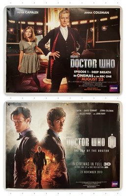 Lot 269 - A pair of DOCTOR WHO UK quad posters for...