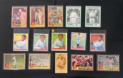 Lot 545 - BASEBALL - A group of Babe Ruth trading cards...