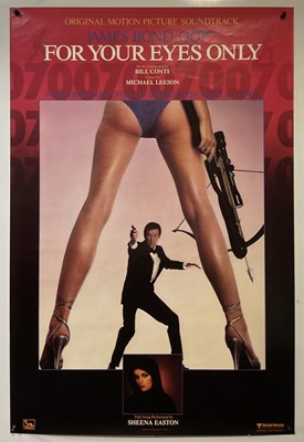 Lot 216 - FOR YOUR EYES ONLY (1981) Soundtrack poster...
