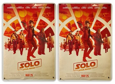 Lot 298 - SOLO: A STAR WARS STORY (2019) 2 US one sheet...
