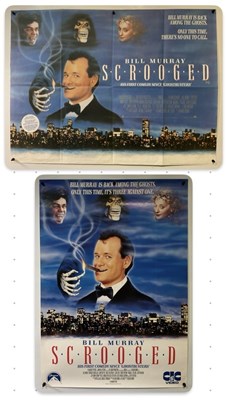 Lot 141 - SCROOGED (1988) UK quad film poster together...