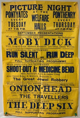 Lot 68 - A cinema advertising poster from PONTYATES AND...