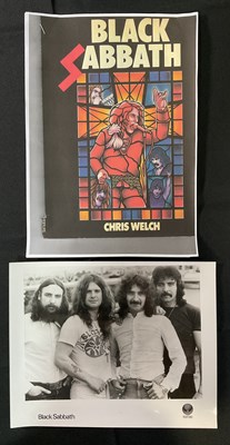 Lot 22 - BLACK SABBATH - A black and white publicity...