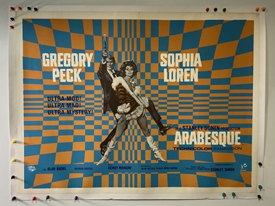 Lot 49 - ARABESQUE (1966) UK quad film poster, later re-...