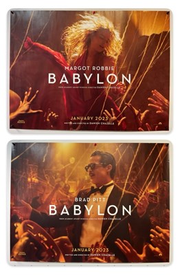 Lot 151 - BABYLON (2022) A pair of UK quad teaser film...