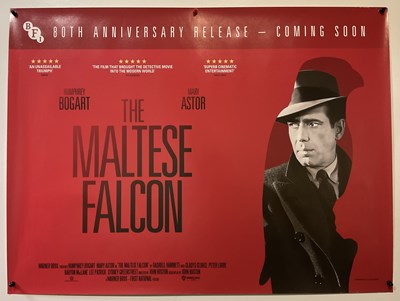 Lot 245 - THE MALTESE FALCON (1941) UK quad BFI film...