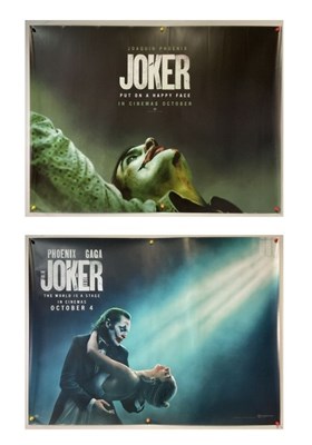 Lot 241 - THE JOKER (2019) UK quad film poster together...