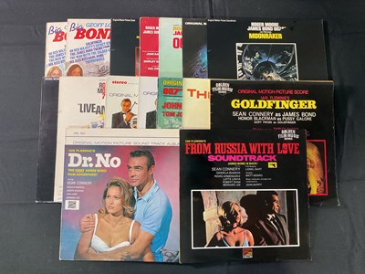 Lot 218 - A collection of JAMES BOND vinyl soundtrack...
