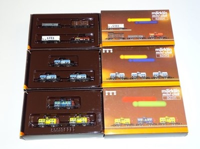 Lot 175 - Z GAUGE MODEL RAILWAYS: A trio of MARKLIN...