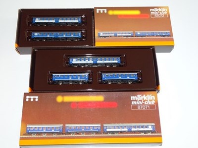 Lot 176 - Z GAUGE MODEL RAILWAYS: A pair of MARKLIN...