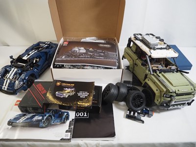 Lot 156 - LEGO - A pair of unboxed Lego vehicle kits...