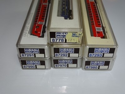 Lot 190 - Z GAUGE MODEL RAILWAYS: A quantity of MARKLIN...