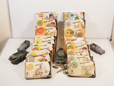 Lot 206 - AIRFIX and MATCHBOX plastic solider figure...