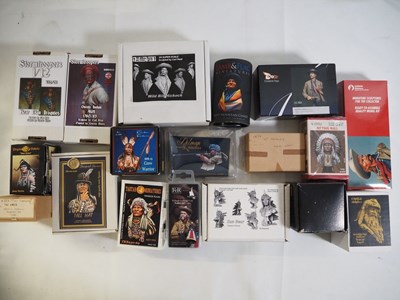 Lot 223 - A selection of resin and whitemetal kits in...