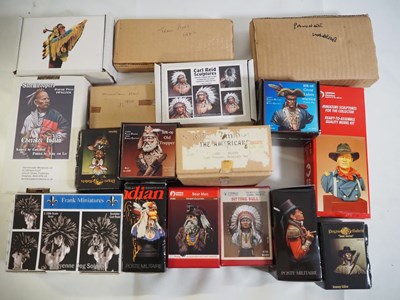 Lot 224 - A selection of resin and whitemetal kits in...