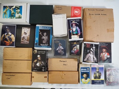 Lot 230 - A gathering of resin and whitemetal kits in...