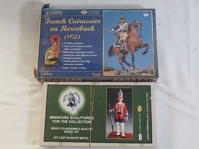 Lot 240 - A pair of whitemetal Miniature Military...