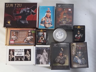 Lot 241 - A group of resin military kit figures from...