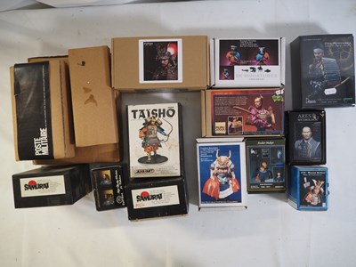 Lot 243 - A mixture of whitemetal and resin kits of...