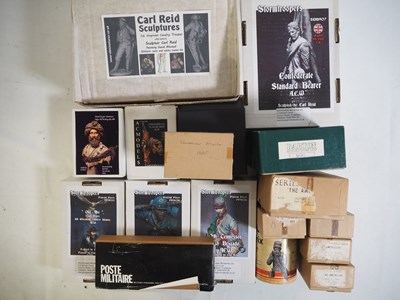 Lot 245 - A group of whitemetal and resin military...