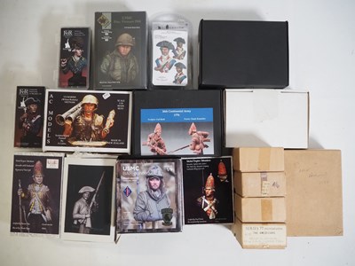 Lot 247 - A group of whitemetal and resin military kits...