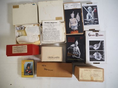 Lot 248 - A regiment of whitemetal and resin kits of...