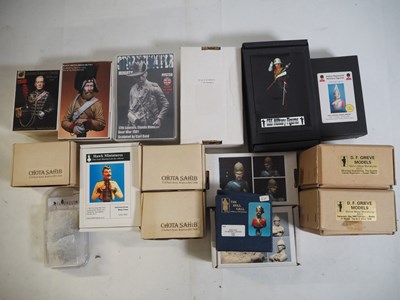 Lot 249 - An array of whitemetal and resin military...