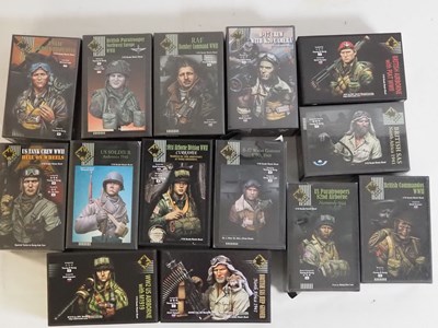 Lot 252 - An army of resin 1/10 scale Military figure...
