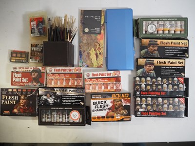 Lot 260 - A collection of modellers paint sets suitable...