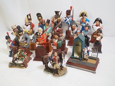 Lot 267 - Another regiment of painted resin and...