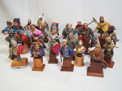 Lot 268 - A variety of painted resin and whitemetal...