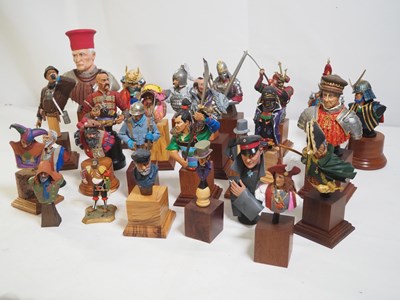 Lot 269 - A variety of painted resin and whitemetal...